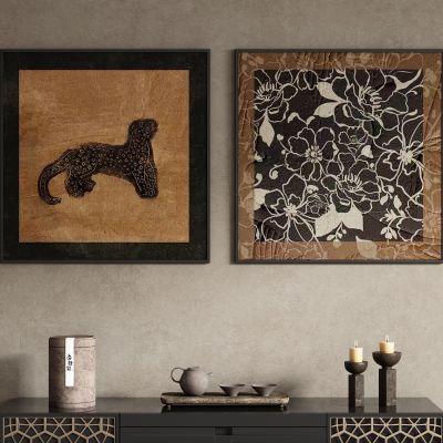 侘寂中古风装饰画挂画