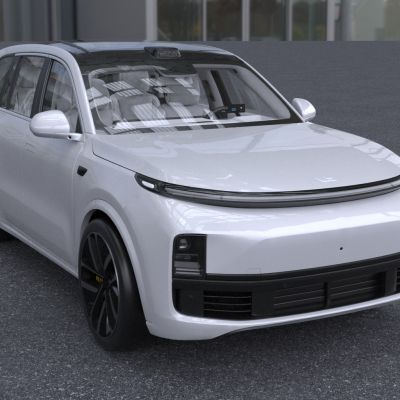 2023款理想L9新能源汽车6座车门可开