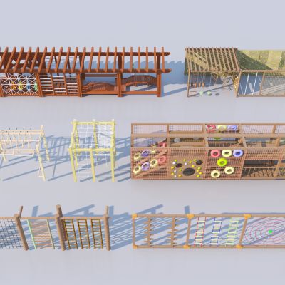 儿童器材组合3D模型