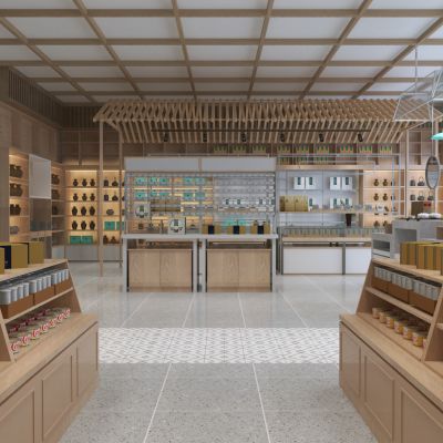 现代文创商店3D模型