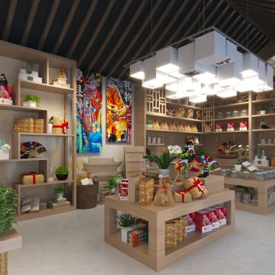 现代文创商店3D模型