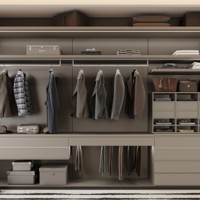 现代衣柜  现代衣帽间衣柜 服饰包包 衣服 箱包