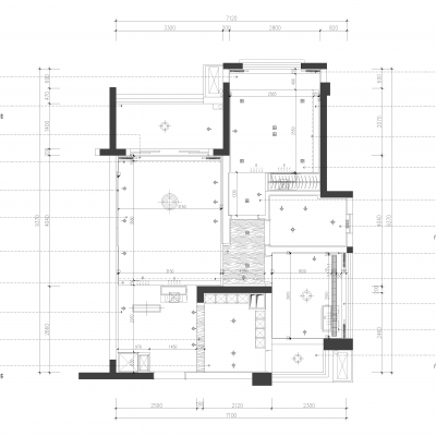 家装施工图，CAD