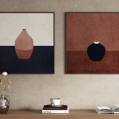 侘寂风装饰画挂画