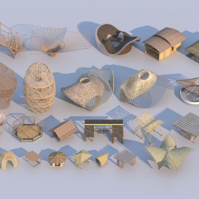 现代景观亭3D模型