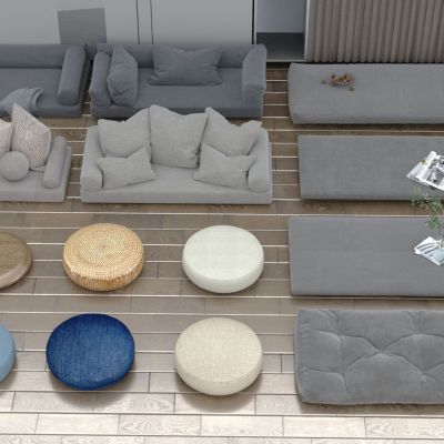 现代飘窗坐垫_沙发坐垫_靠枕