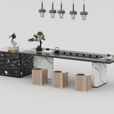 现代茶桌椅组合