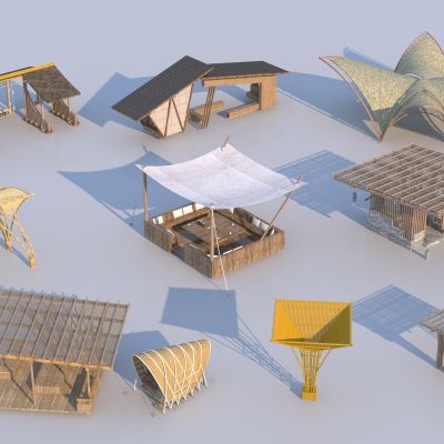 现代景观亭3D模型