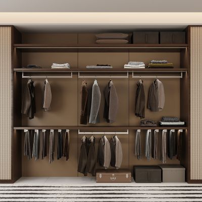 现代衣柜  现代衣帽间衣柜 服饰包包 衣服 箱包