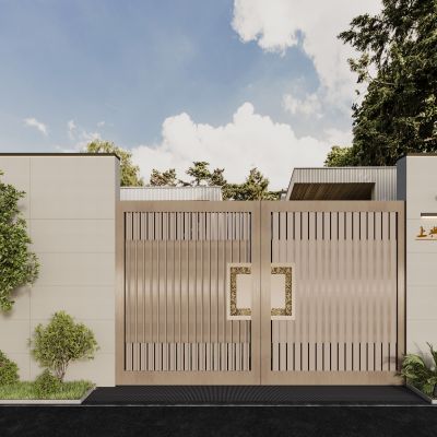 现代庭院门 大门 花园门 入户门 铁艺门 铁门 别墅庭院门