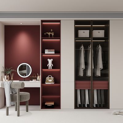 现代衣柜 梳妆台 现代衣帽间衣柜 服饰包包 衣服 箱包
