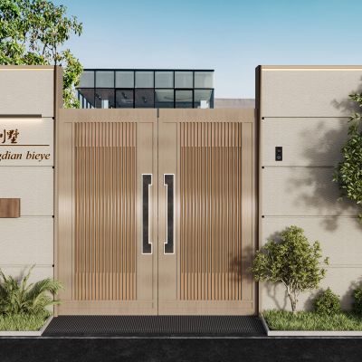 现代庭院门 大门 花园门 入户门 铁艺门 铁门 别墅庭院门