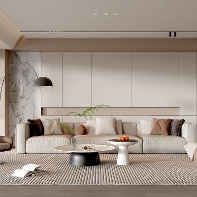 现代家居客厅 现代客厅 简约客厅 现代茶几组合 茶几 落地灯 极简客厅