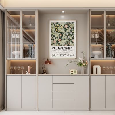 现代餐边柜 酒柜 饰品摆件