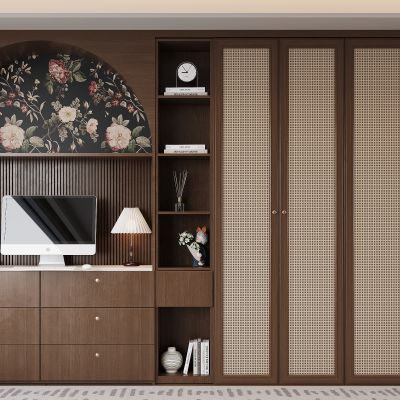 中古风书柜 书籍 展示柜 开放式书柜