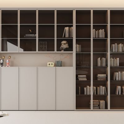 现代书柜 书籍 展示柜 开放式书柜