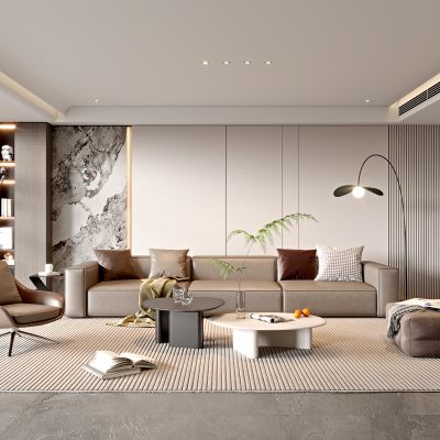 现代家居客厅 现代客厅 简约客厅 现代茶几组合 茶几 落地灯 极简客厅