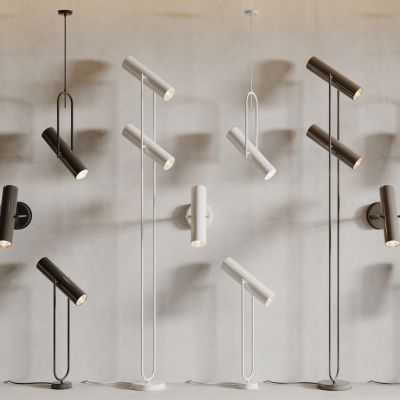 现在灯具组合 吊灯 壁灯 落地灯 台灯