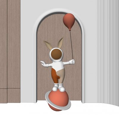 现代公仔雕塑摆件