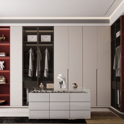 现代衣柜  现代衣帽间衣柜 服饰包包 衣服 箱包