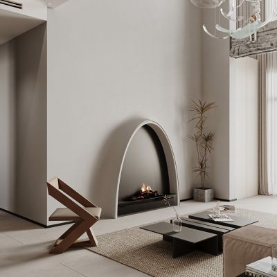 现代复式挑空客厅