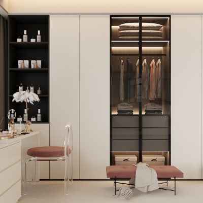 现代衣柜  现代衣帽间衣柜 服饰包包 衣服 箱包