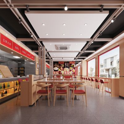 现代快餐厅面馆
