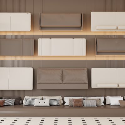 现代床头靠背 床靠背 靠背软包 抱枕