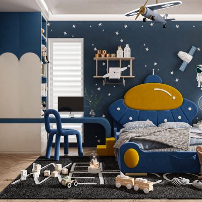 现代儿童房儿童床