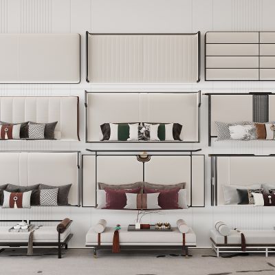 现代床头靠背 床靠背 靠背软包 抱枕