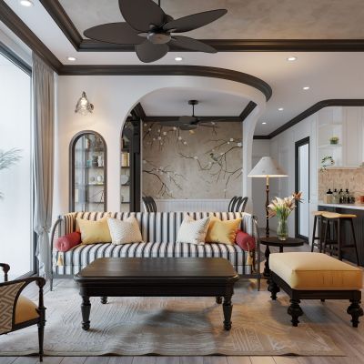 东南亚客餐厅 开放式厨房