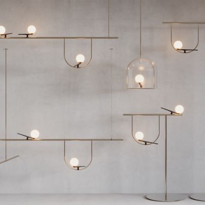 现在灯具组合 吊灯 壁灯 落地灯 台灯