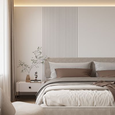 现代奶油风卧室