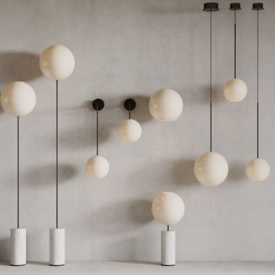 现在灯具组合 吊灯 壁灯 落地灯 台灯