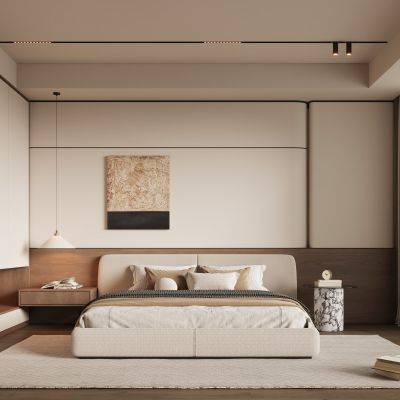 现代中古风卧室