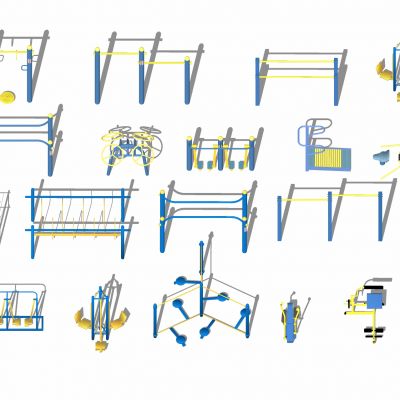 现代精品健身器材活动器械户外健身器械组合小区健身器公园学校活动器械老年健身儿童游乐设施牵引器双杠