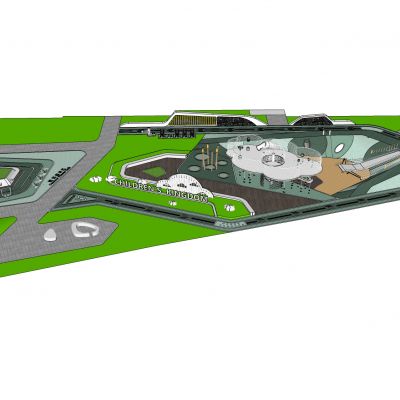 现代儿童乐园游乐器材滑滑梯互动装置儿童活动区景墙滑梯秋千婴儿车涂鸦墙攀爬网景观座椅