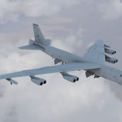 B52轰炸机一型八发动机远程战略轰炸机