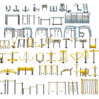 现代精品健身器材活动器械户外康体健身器械组合小区健身器公园学校活动器械老年健身儿童游乐设施牵引器秋千双杠