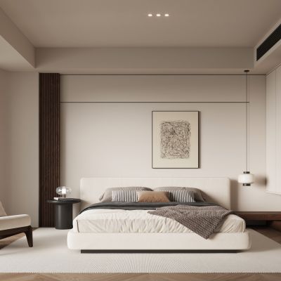 现代中古风卧室