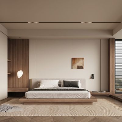 现代中古风卧室