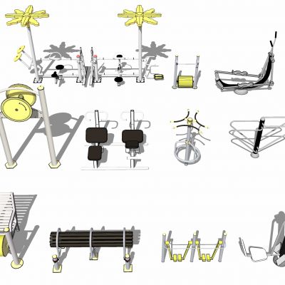 现代精品健身器材活动器械户外健身器械组合小区健身器公园老年康体健身儿童游乐设施椭圆仪