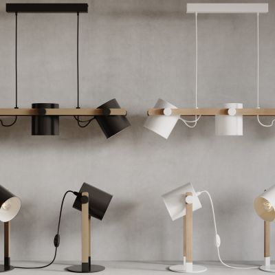 现在灯具组合 吊灯 壁灯 落地灯 台灯