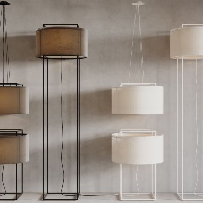 现在灯具组合 吊灯 壁灯 落地灯 台灯