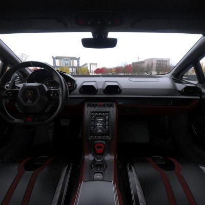 2021款兰博基尼飓风STO超跑跑车汽车带内饰车门可开