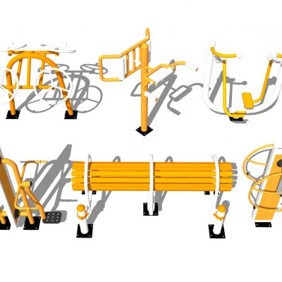 现代精品健身器材活动器械户外健身器械组合小区健身器公园老年健身儿童游乐设施椭圆仪牵引器