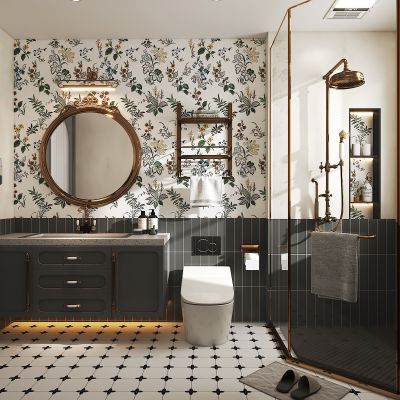 复古法式卫生间