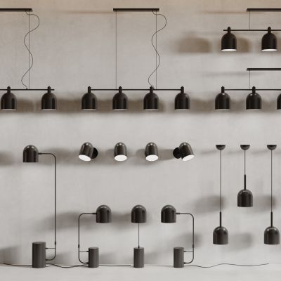 现在灯具组合 吊灯 壁灯 落地灯 台灯