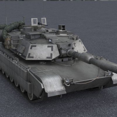 M1艾布拉姆斯主战坦克带内饰驾驶舱装填室