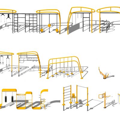 现代精品健身器材活动器械户外健身器械组合小区健身器公园学校活动器械老年健身儿童游乐设施牵引器沙袋